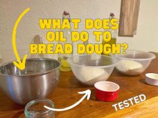 What does oil do to bread?