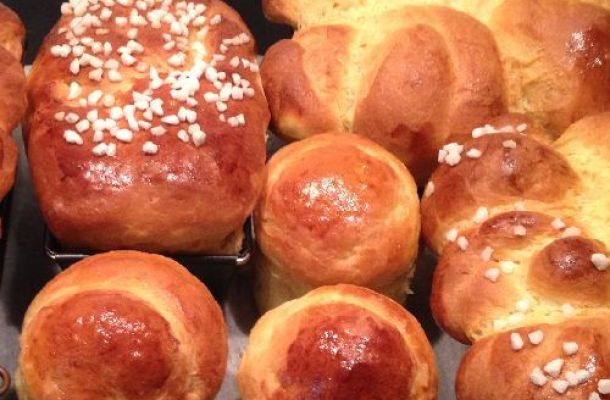 Brioche and croissant comparison