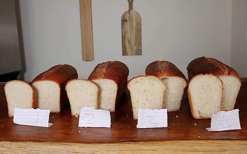 Comparison after baking
