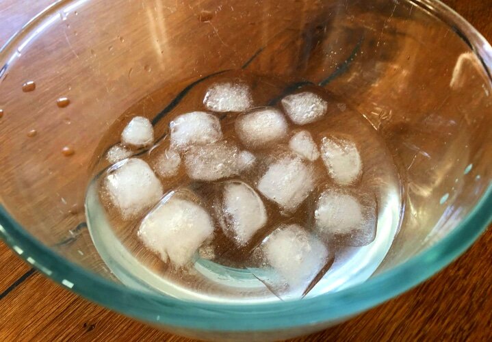 Use ice to cool the water