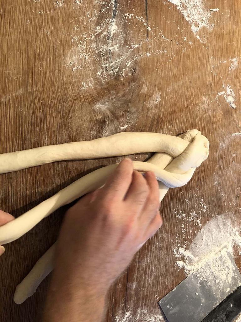 Shaping a plait 7
