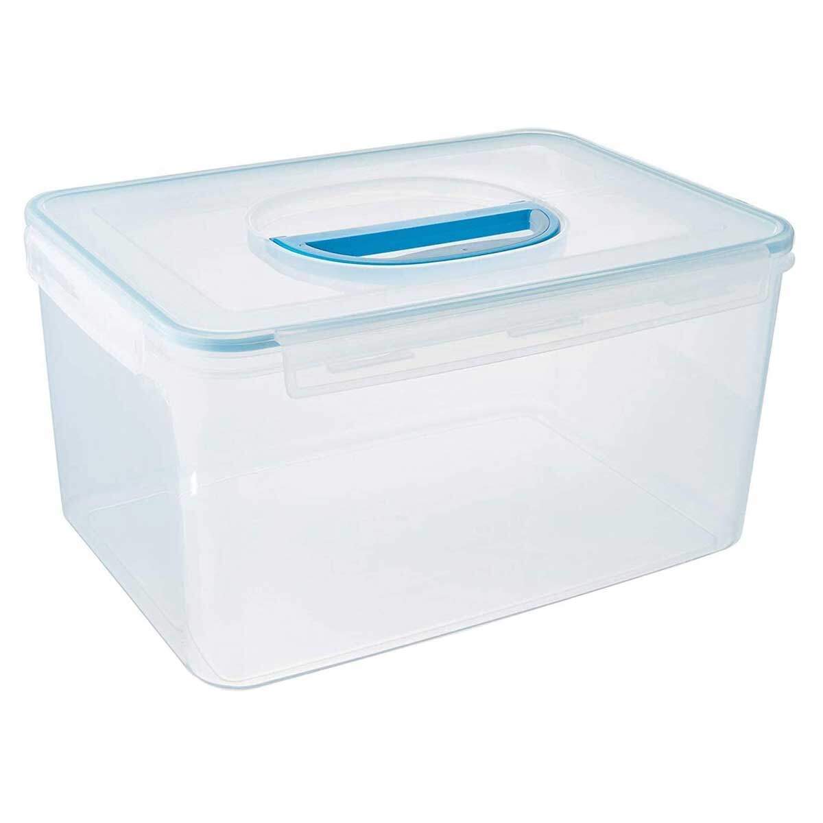 Premius Air-Tight Plastic Food Storage Container, Black-Clear, 2.75 Qu –  ShopBobbys