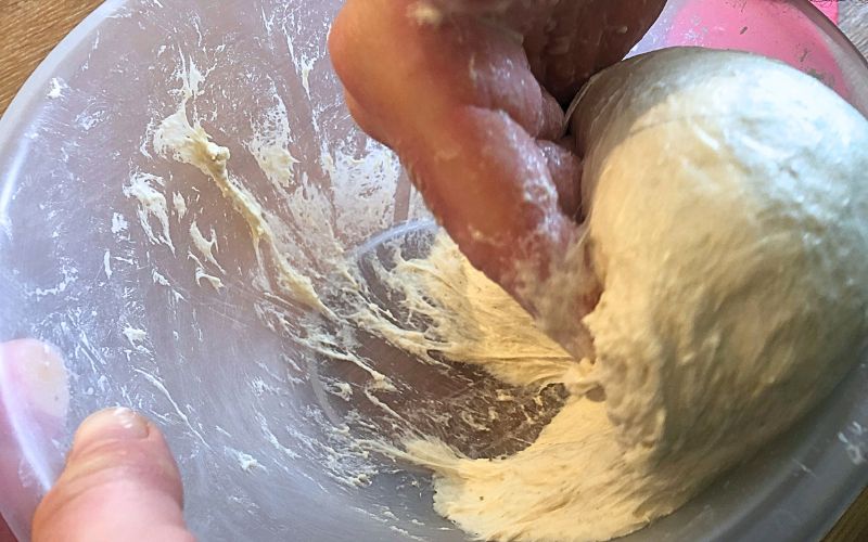 Developing the doughs gluten structure